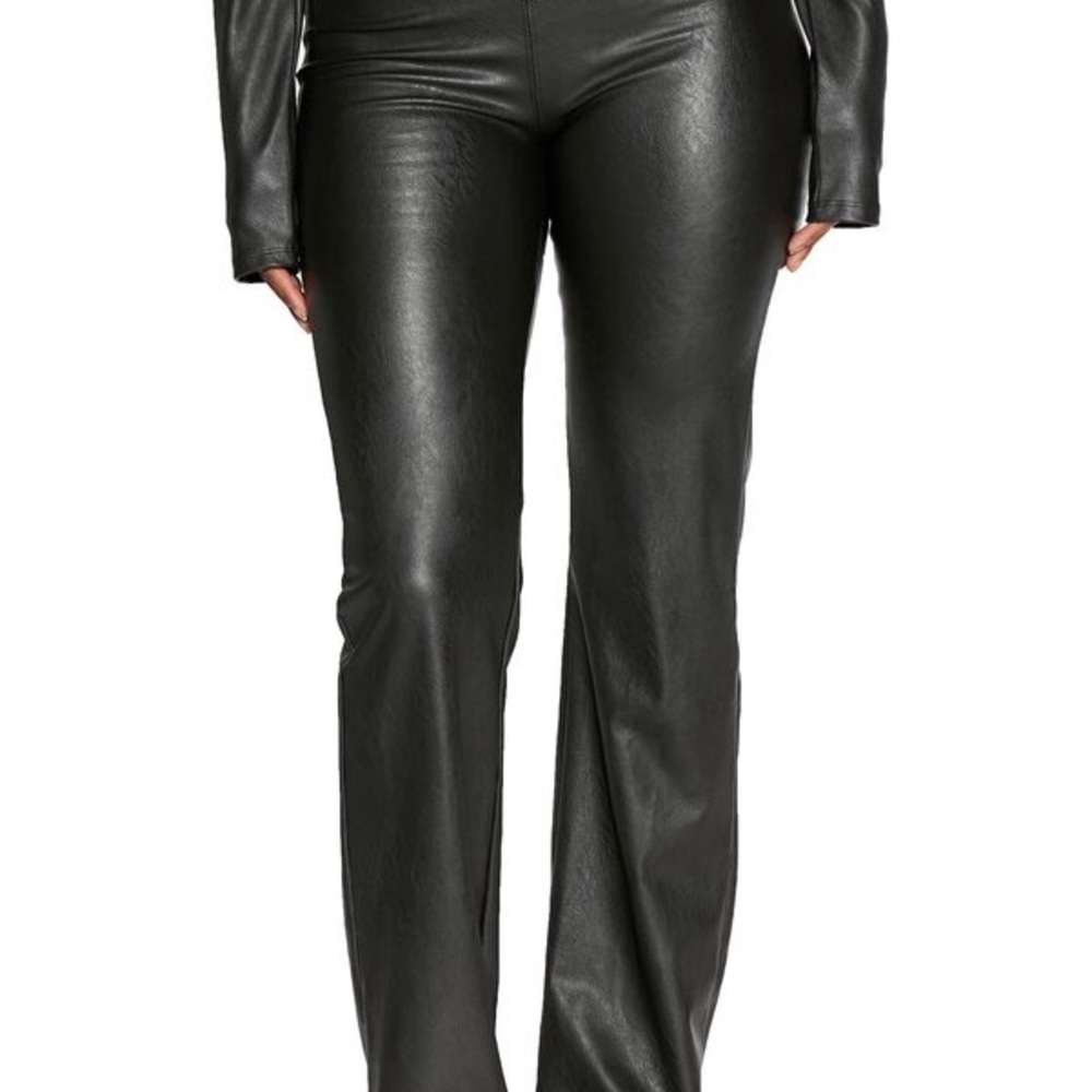 Black Genuine Leather Pants